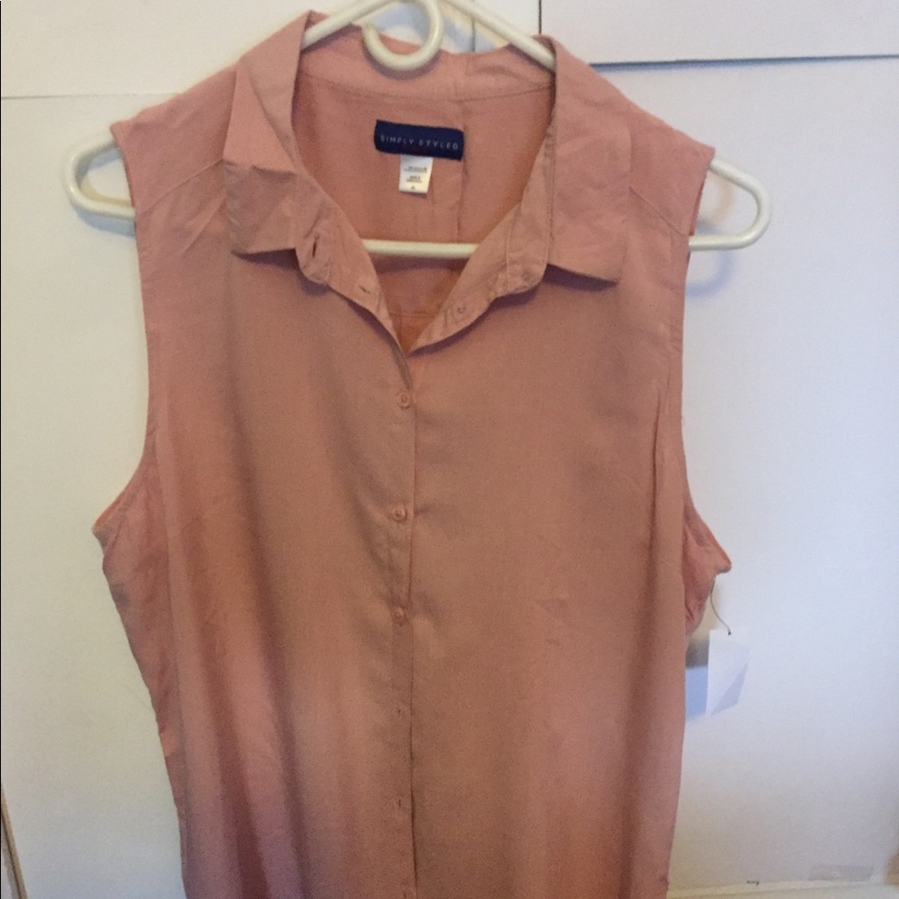 NWT Xlarge mauve sleeveless top